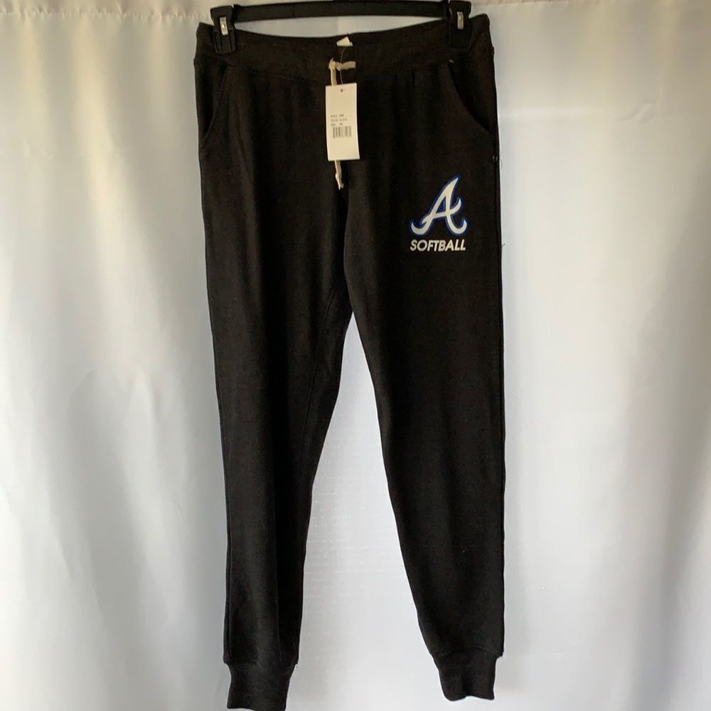 Pennant joggers in size Medium with “A Softball”